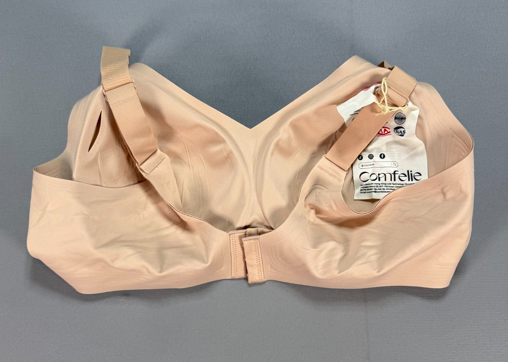 NWT Comfelie Seamless Wireless Highly flexible Everyday Bra Women's 2XL Beige