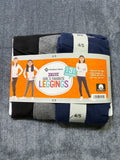 NWT Member's Mark My Favorite Leggings Girls 4/5 Multicolor Preppy - 3-Pack
