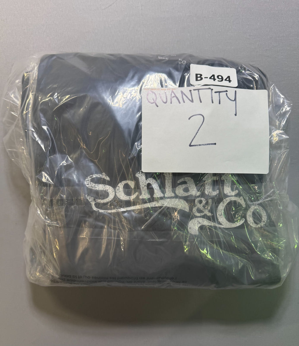 NWT Schlatt & Co Crewneck Sweatshirt Men's Medium Black Long Sleeve Y2K Sports