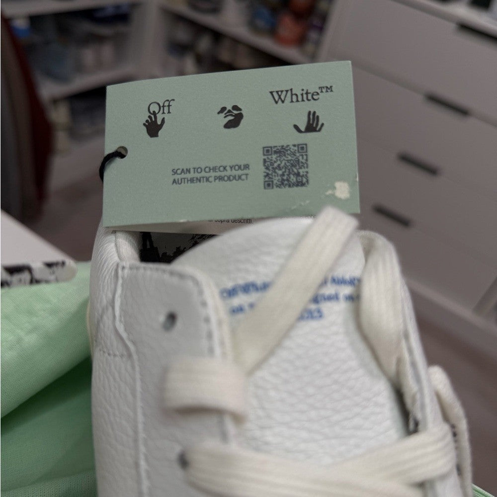 Off-White Vulcanized White Leather - NEW - EU 40 - 7M/8.5W