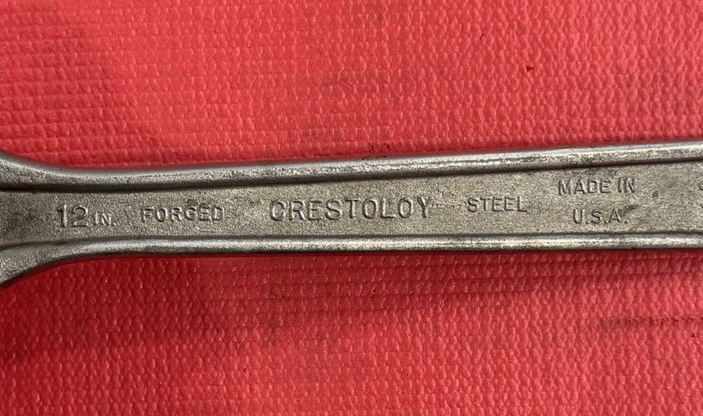 Vintage Crescent Crestoloy 12" Inch Adjustable Wrench, Jamestown, NY, USA