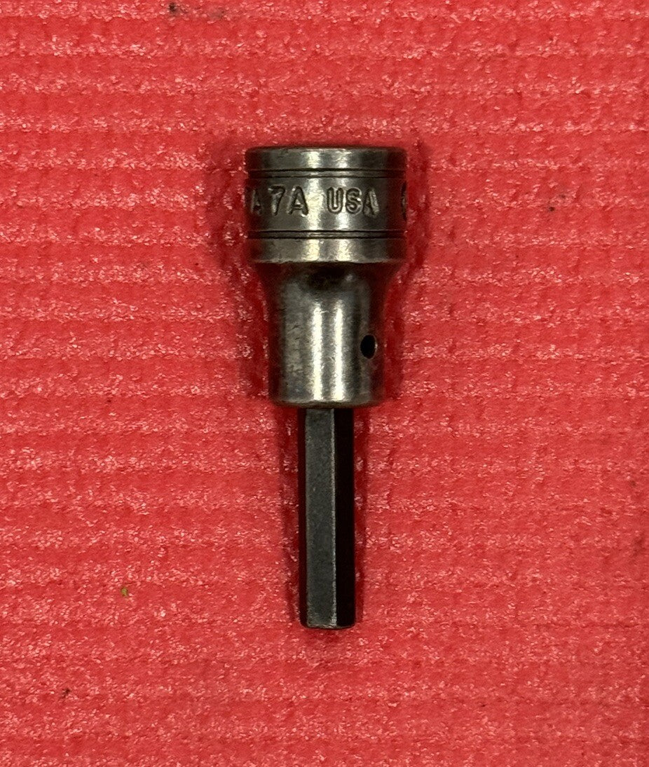 Vintage Snap-On Tools FA7A, 3/8" Drive 7/32" Hex Allen Bit Socket Driver USA