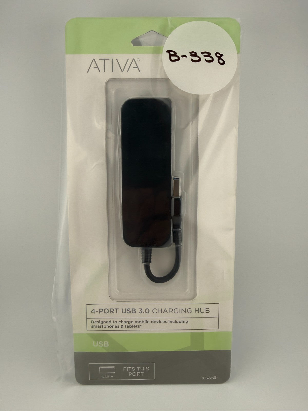 New Ativa Smartphone Tablet High-Speed Port Expander 4-Port USB 3.0 Charging Hub