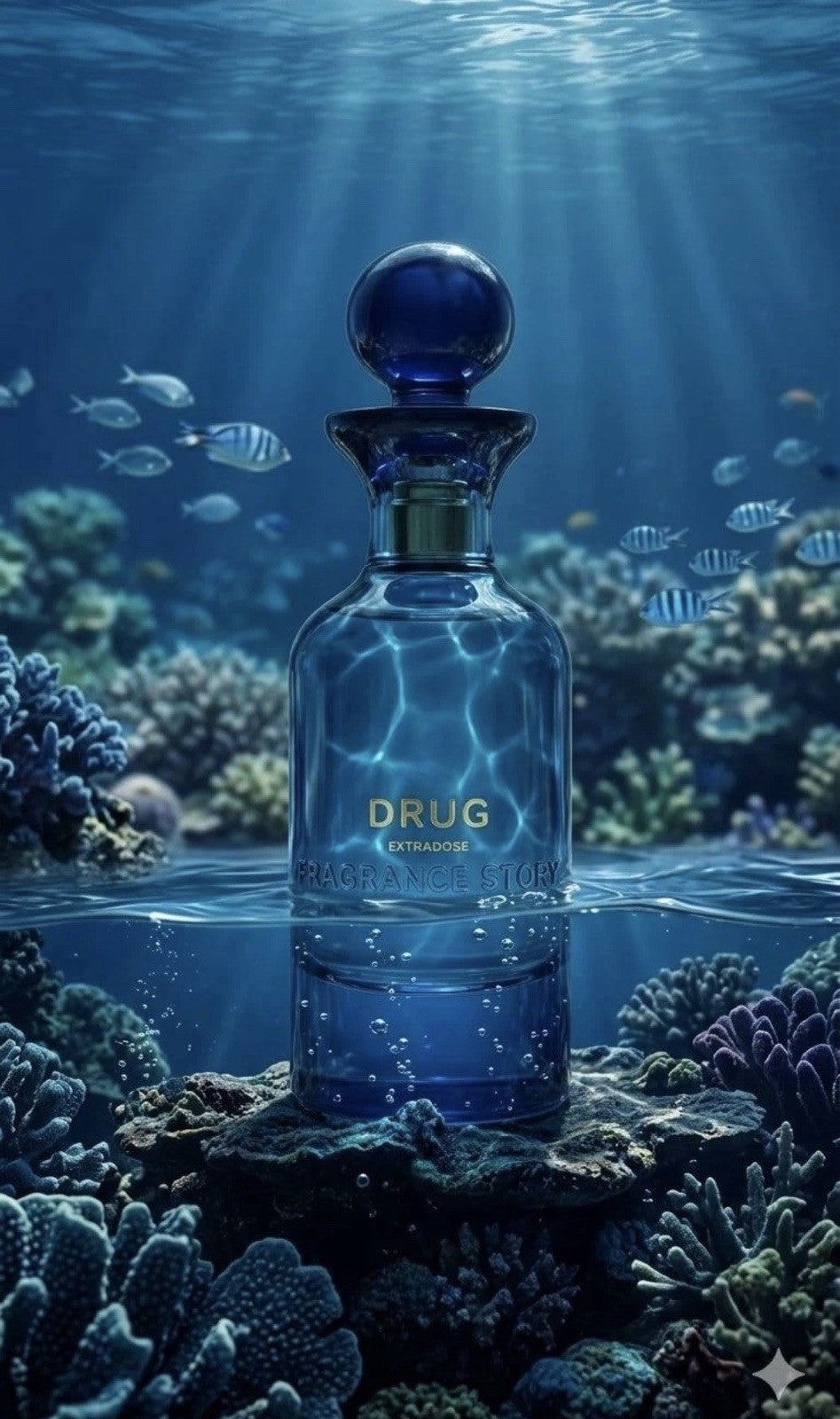 FRAGRANCE STORY Drug Eau de Parfum for Men  3.4FL OZ Citrus Marine NEW IN BOX
