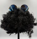 WILLBOND Hippie Afro Wig Disco Halloween Accessories Costume Set One Size Black