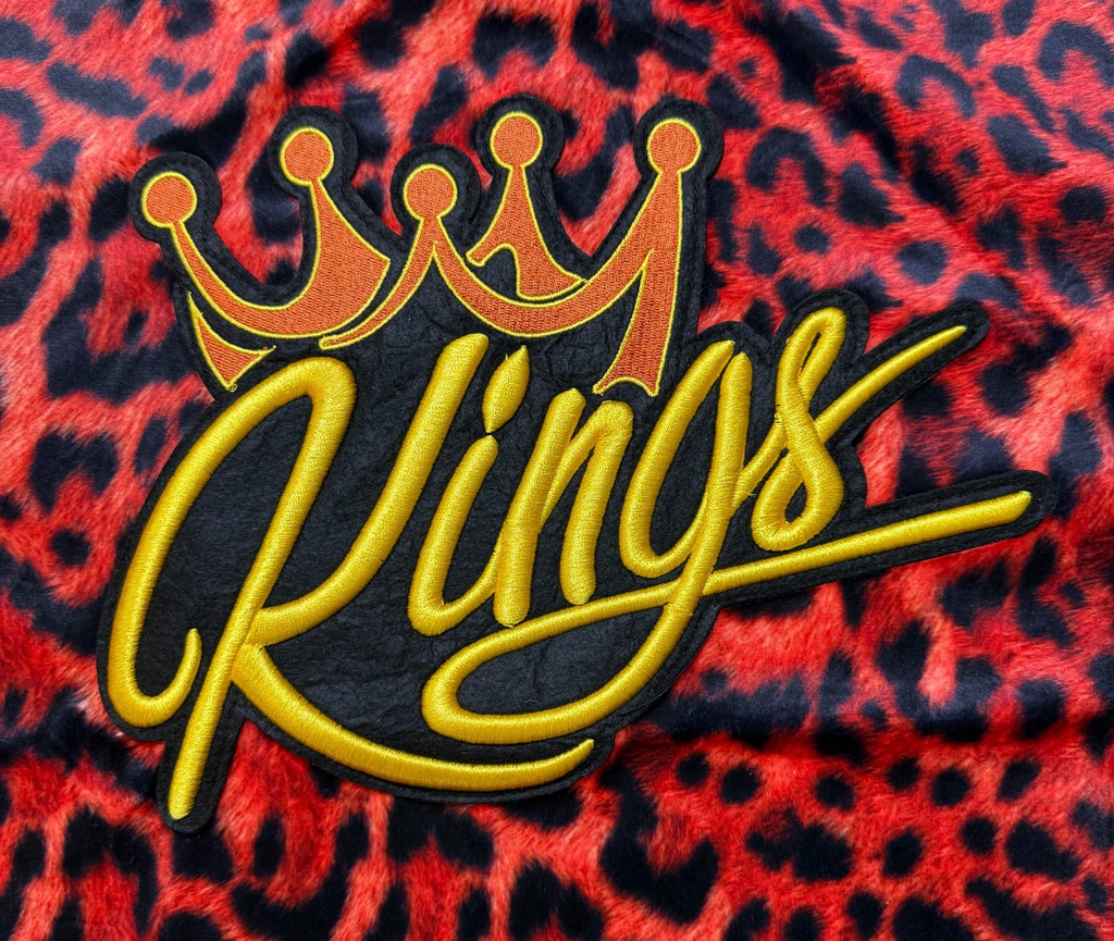 NWT Switch Remarkable Kings Leopard Print Crew Neck Sweatshirt Women's 2X Orange