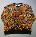 NWT Switch Remarkable Kings Leopard Print Crew Neck Sweatshirt Women's 2X Timber
