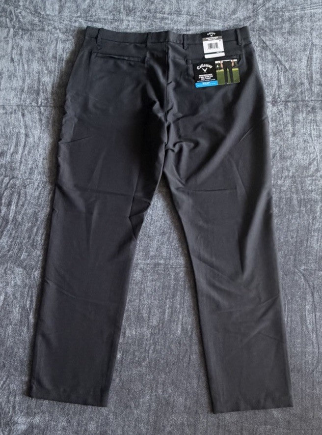 Callaway Opti-Dri Stretch Golf Pants Caviar Men's 40x42 Performance NWT