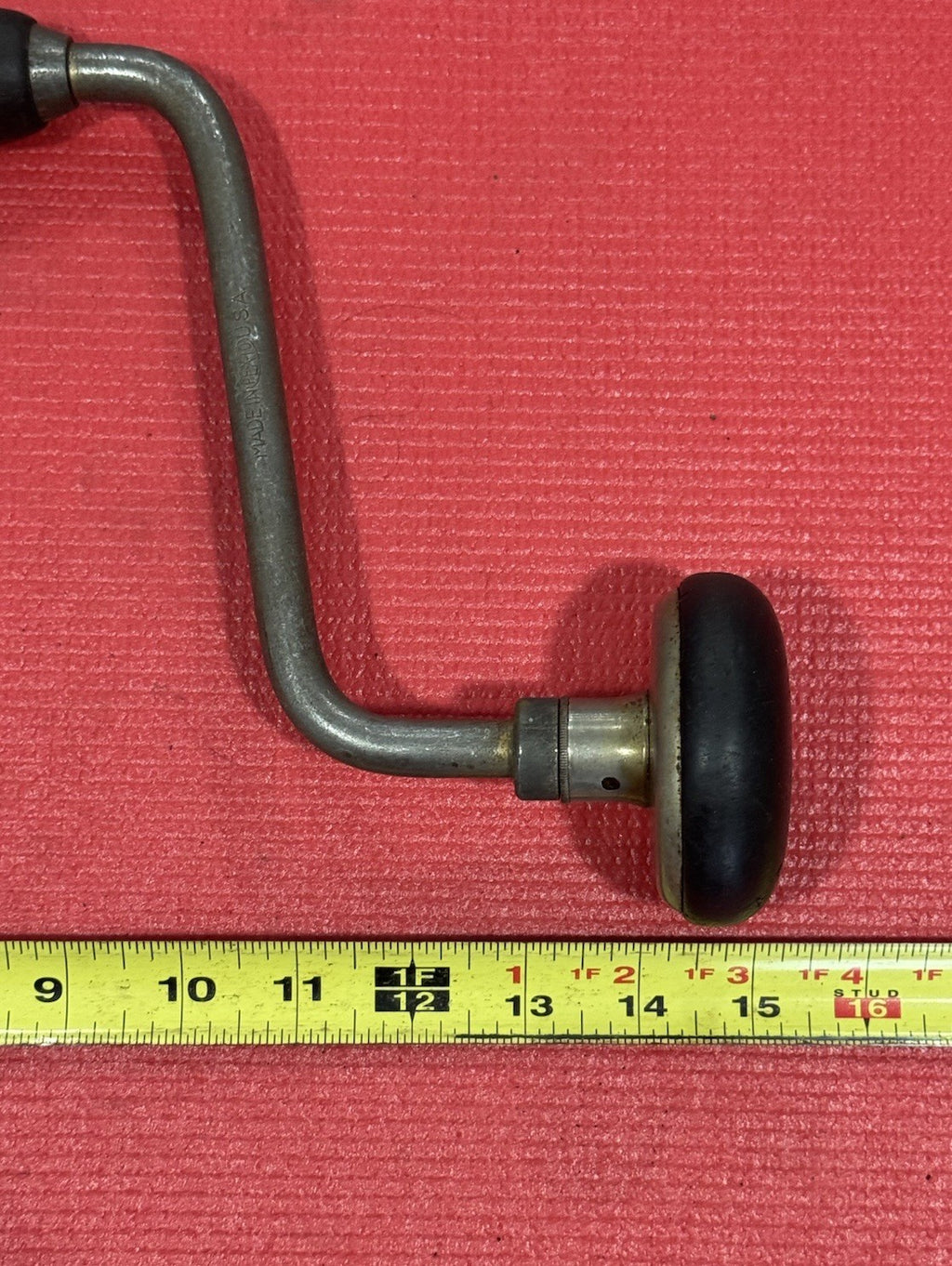 VINTAGE PEXTO NO 5312 RATCHETING BIT BRACE DRILL AUGER HAND DRILL MADE IN USA