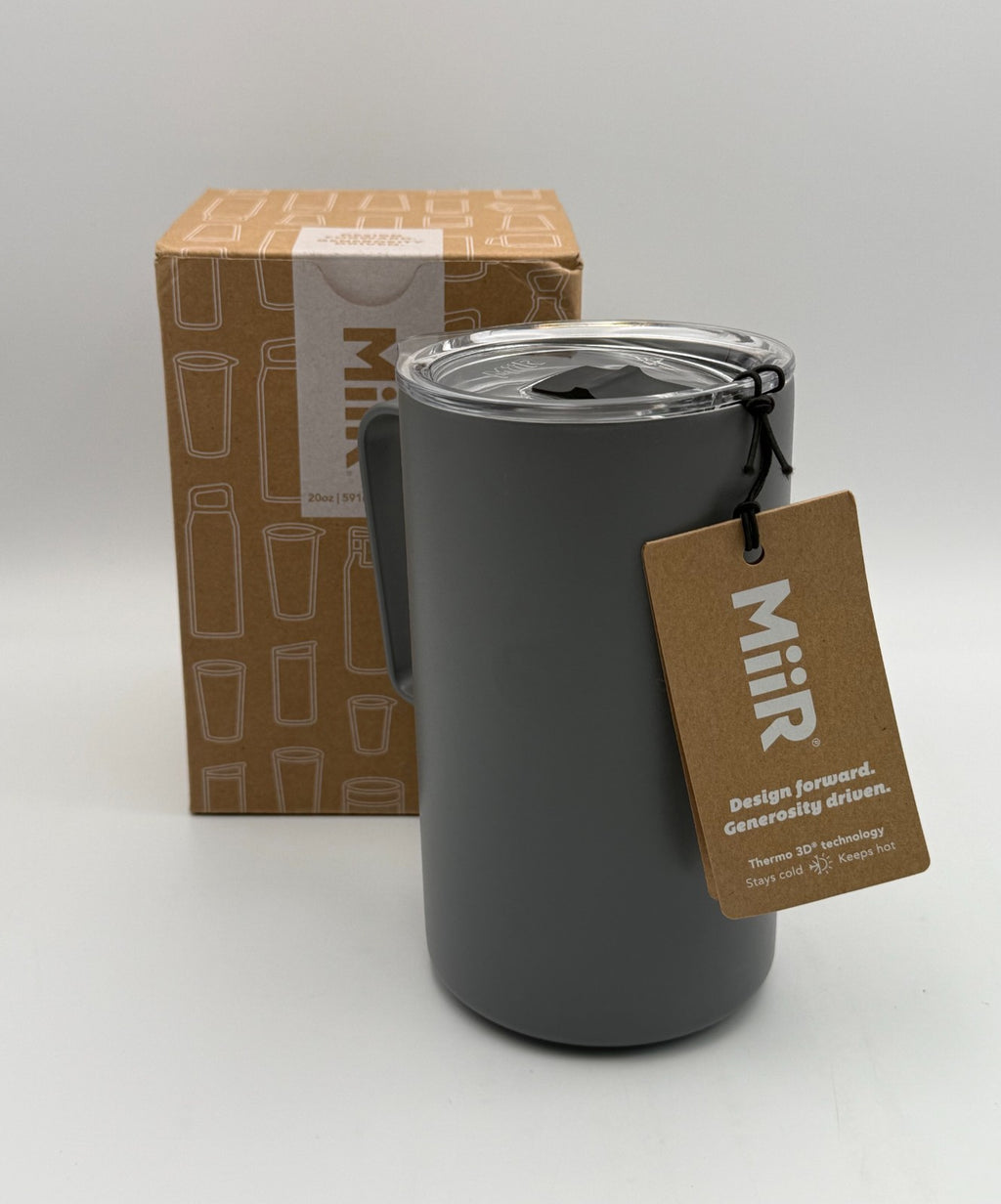New MiiR Camp Cup Insulated Stainless Steel Mug Tumbler Gray Basal - 20oz