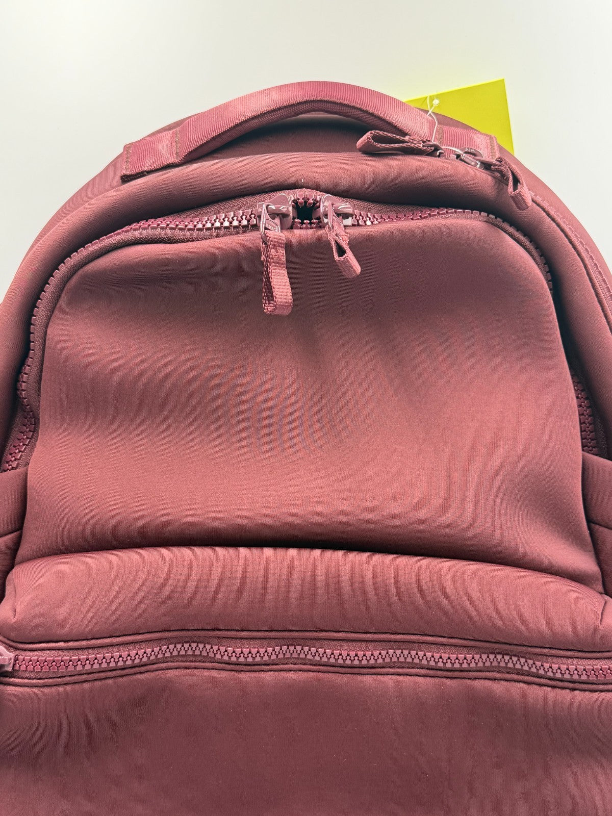 NWT All In Motion 14L Faux Neoprene Backpack Burgundy Maroon Mini School Bag