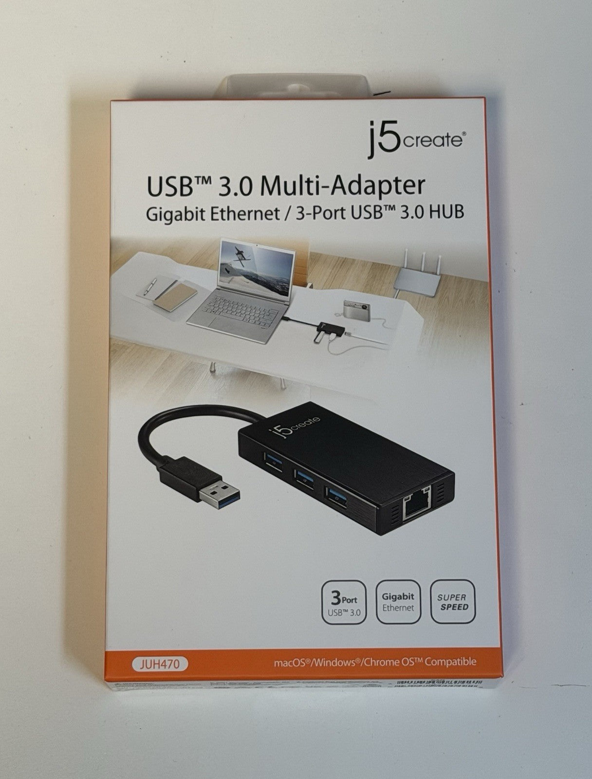 j5create USB 3.0 Multi-Monitor Adapter Super Speed JUH470 3-Port USB | NEW