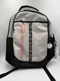 NWT Champion Center Backpack Gray Black Red Fits 17" Laptop School Travel Bag