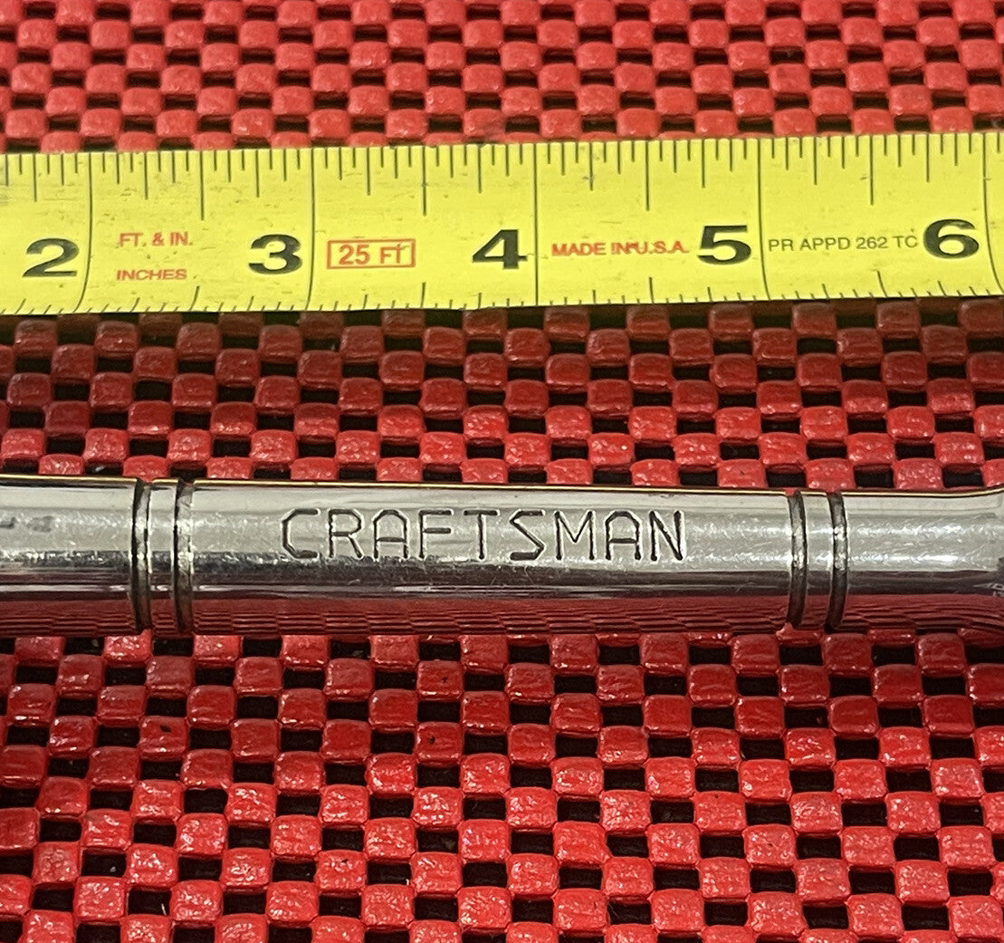 Craftsman Vintage Made in USA 1/2" Drive Thumb Wheel Ratchet 9-43797  10" Long
