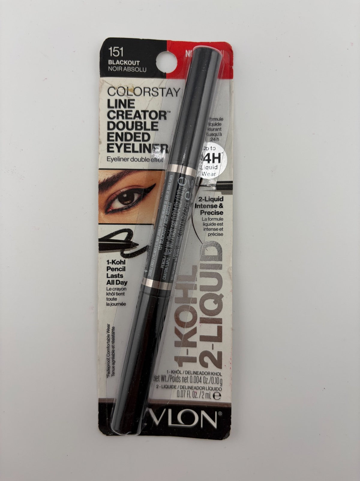 NEW Revlon ColorStay Line Creator Double Ended Liner #151 Blackout Long Lasting