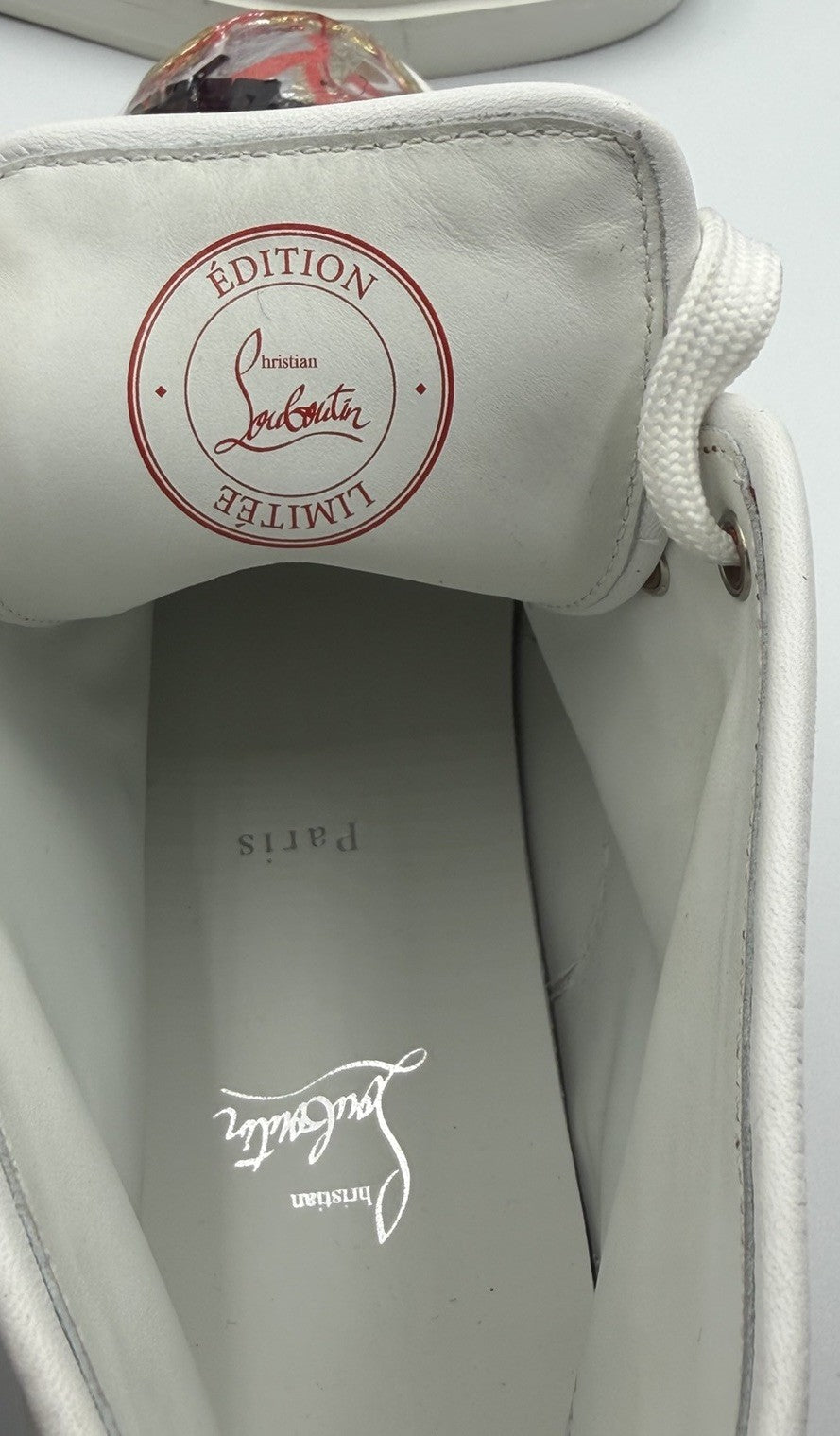 Authentic Christian Louboutin High-Top Trash Sneakers Mens Size 44.5 EU 11.5 US