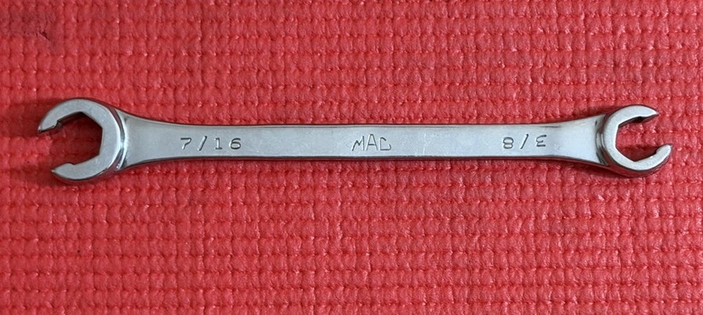 Mac Tools OHB1214 SAE 3/8” X 7/16” Flare Nut Line Wrench Made In USA