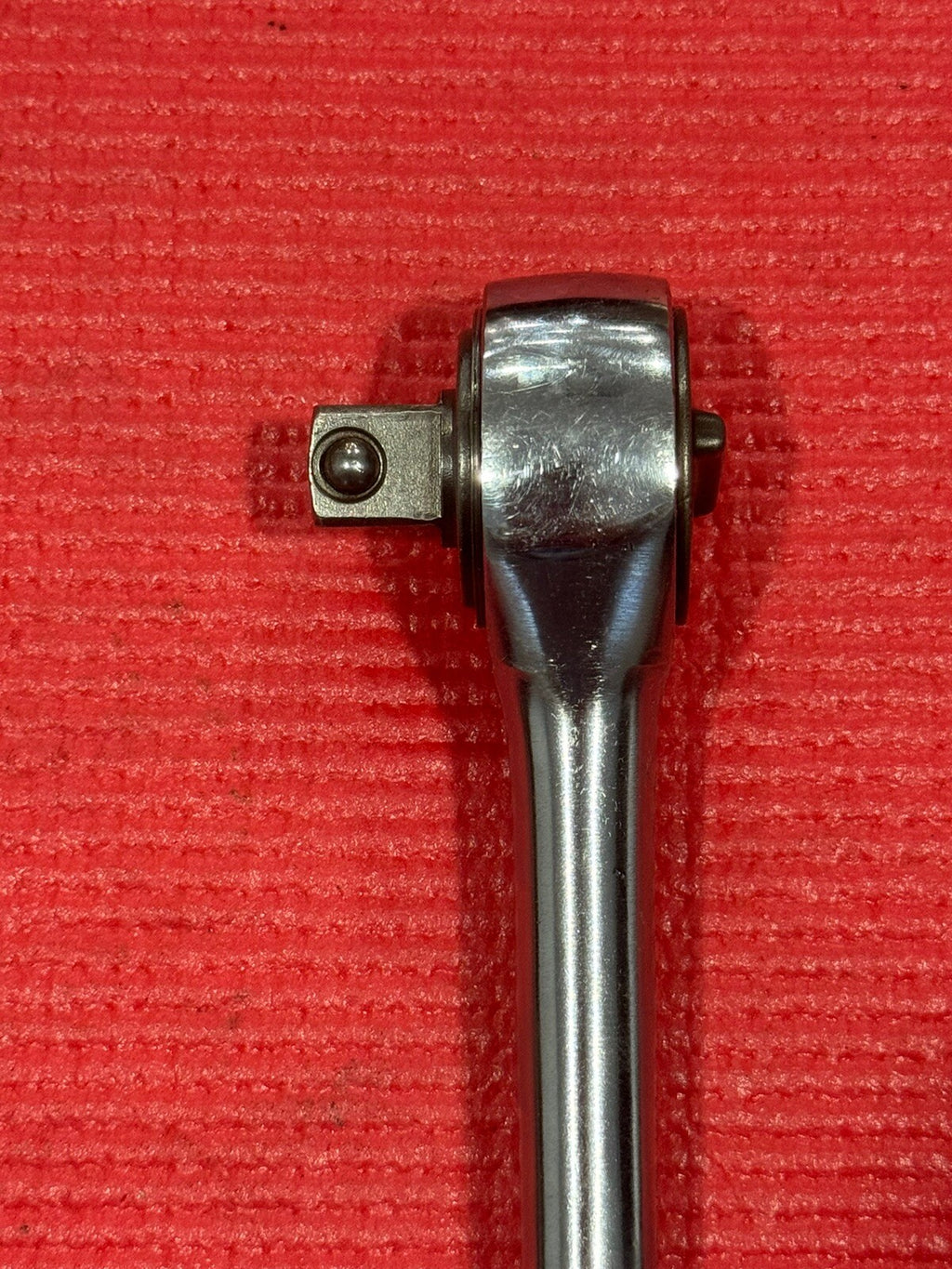 POWR KRAFT 84H4860 1/2 Drive Ratchet Round Head , Knurled Grip Made In Usa Rare