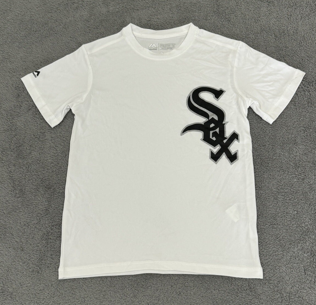 NEW Chicago White Sox Majestic Evolution Tee Cool Base Youth Size Small T-Shirt