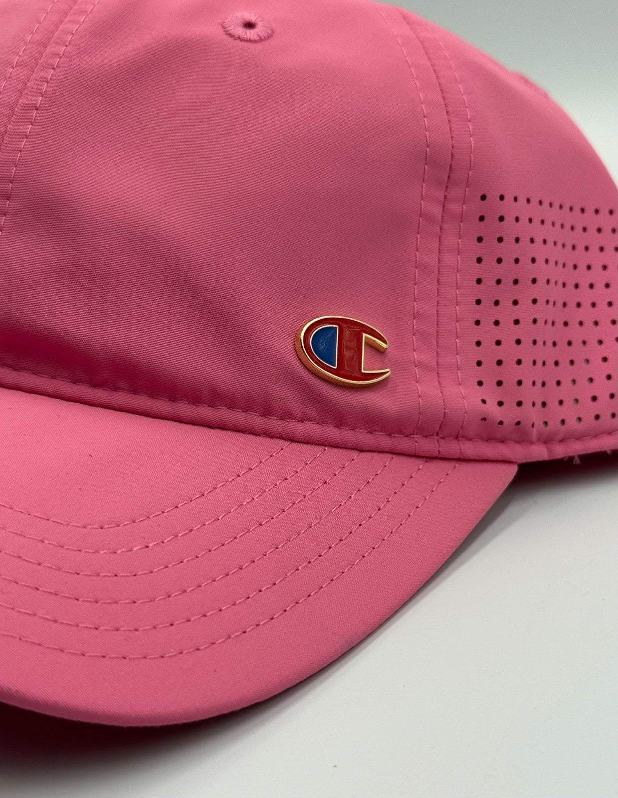 NWT Champion Strapback Cap Women's Pink Adjustable Performance Running Hat