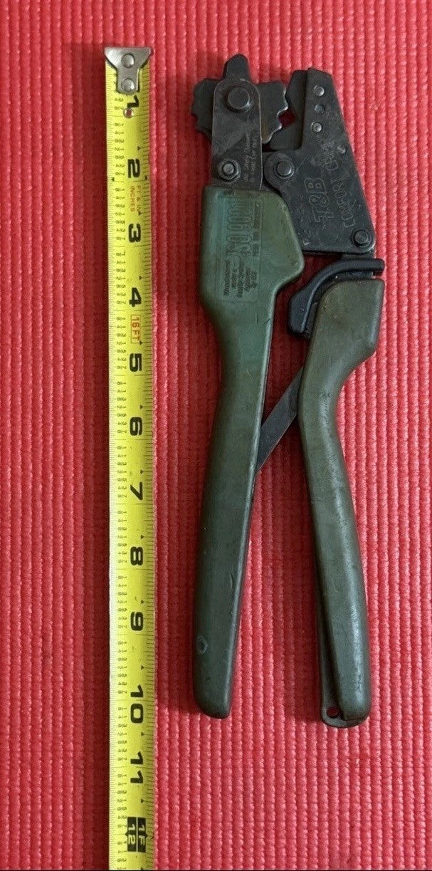 Thomas & Betts TBM21E ISO 9001 Color Keyed Comfort Crimp Compression Tool Pliers