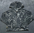 Member's Mark  1/4 Zip Hoodie Girls Small Teal River Rock Long Sleeve Preppy