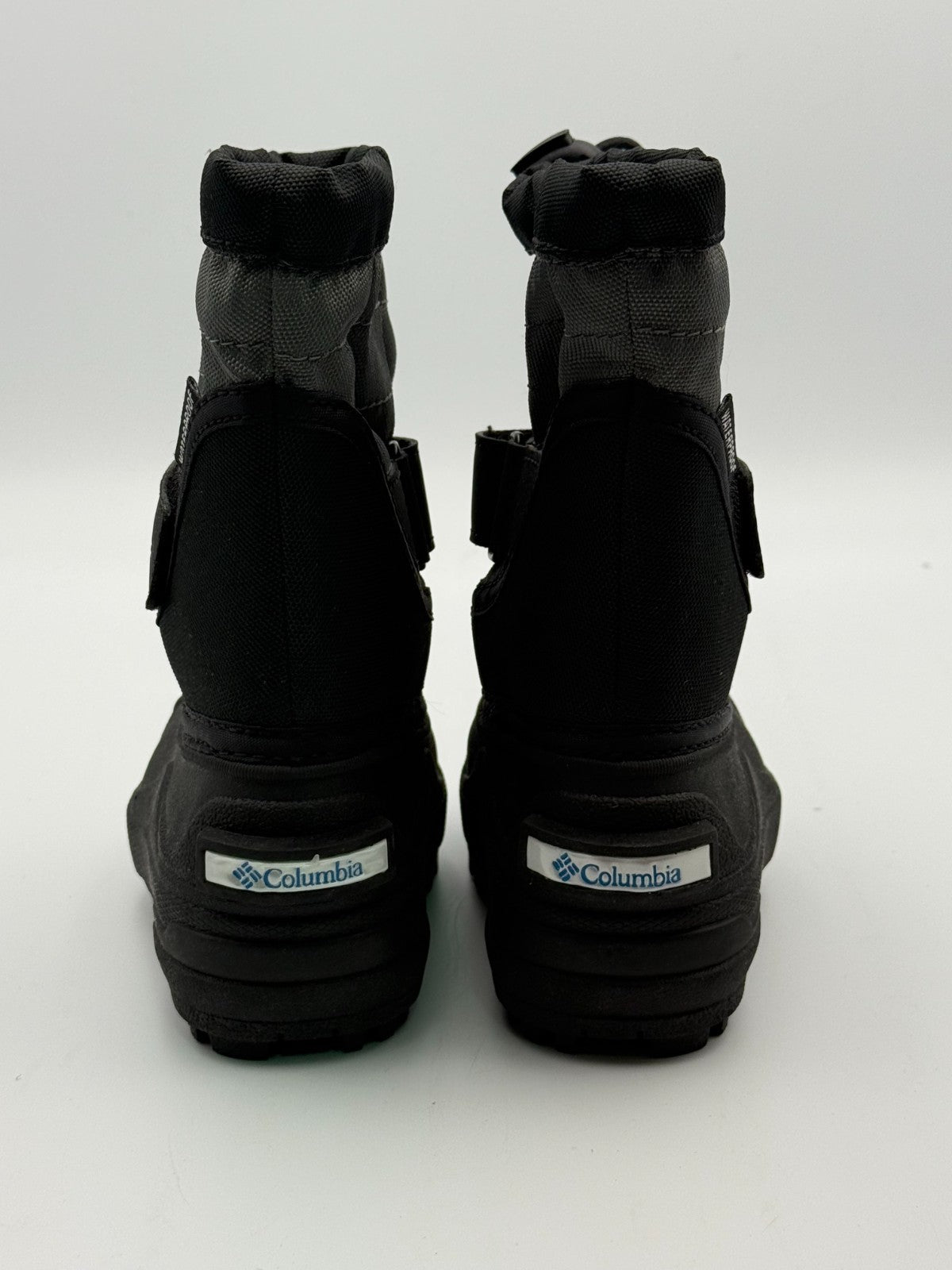Columbia Powderbug Plus II Waterproof Snow Boots Toddler 4 Black Hook & Loop