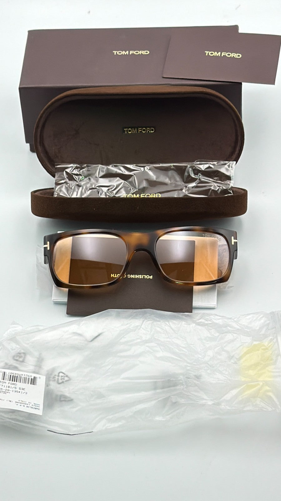 Tom Ford FT1181 JUAN 53E Stylish Sunglasses Men's Brown Frame 100% UV Protection