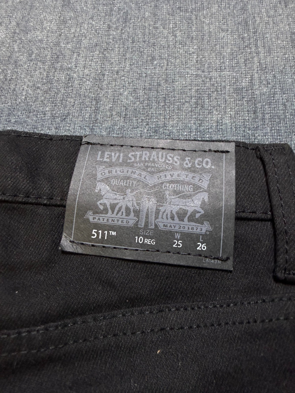 NWT Levi's 511 Slim Fit Performance Jeans Boys 10 Black Denim Stretch Straight