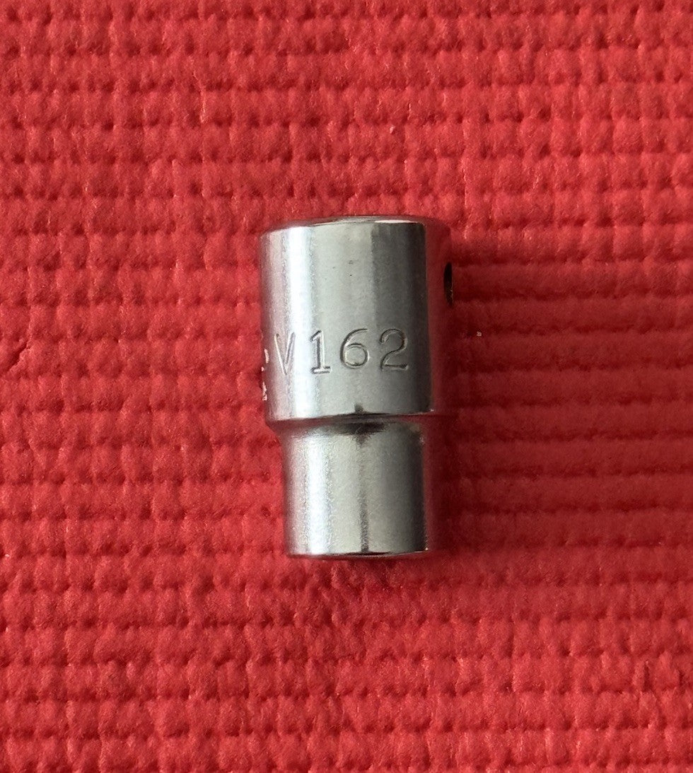 MAC Tools V162 1/2"-Drive SAE 1/2" Shallow 12-Point Chrome Socket Made In USA