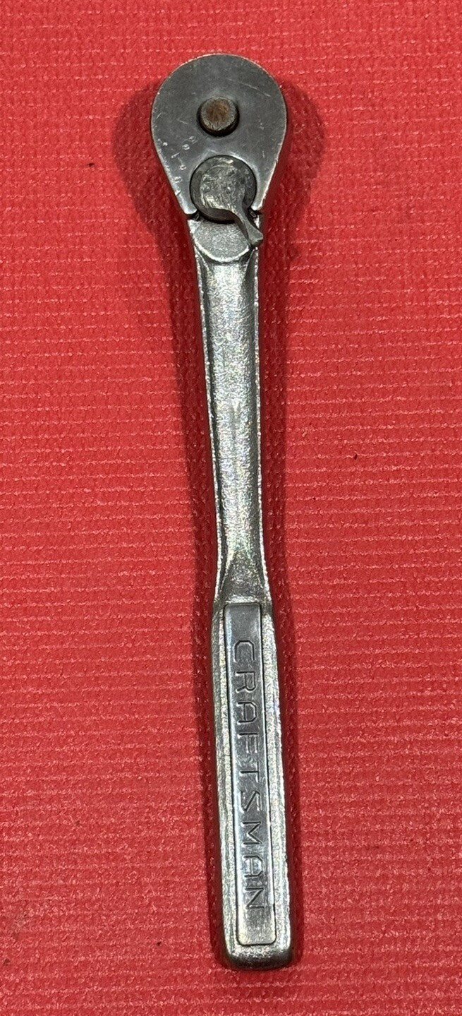 Vintage CRAFTSMAN 1/2" Drive Quick Release Ratchet -V-Series 44975 Oil Port USA