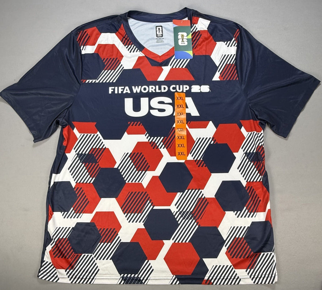 2026 FIFA World Cup USA Soccer Jersey XXL Home Version Hexagon Shirt Official