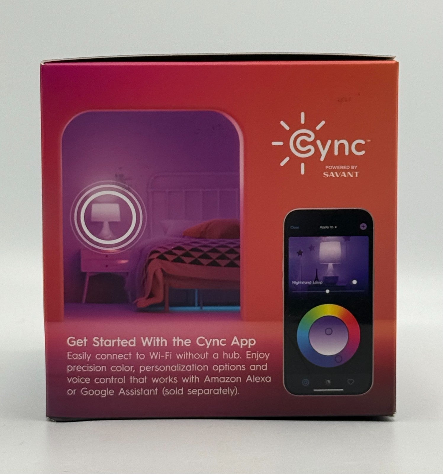 New GE Cync A19 Smart Light LED Bulbs 60W Direct Connect Full Color - 4 Of Pack