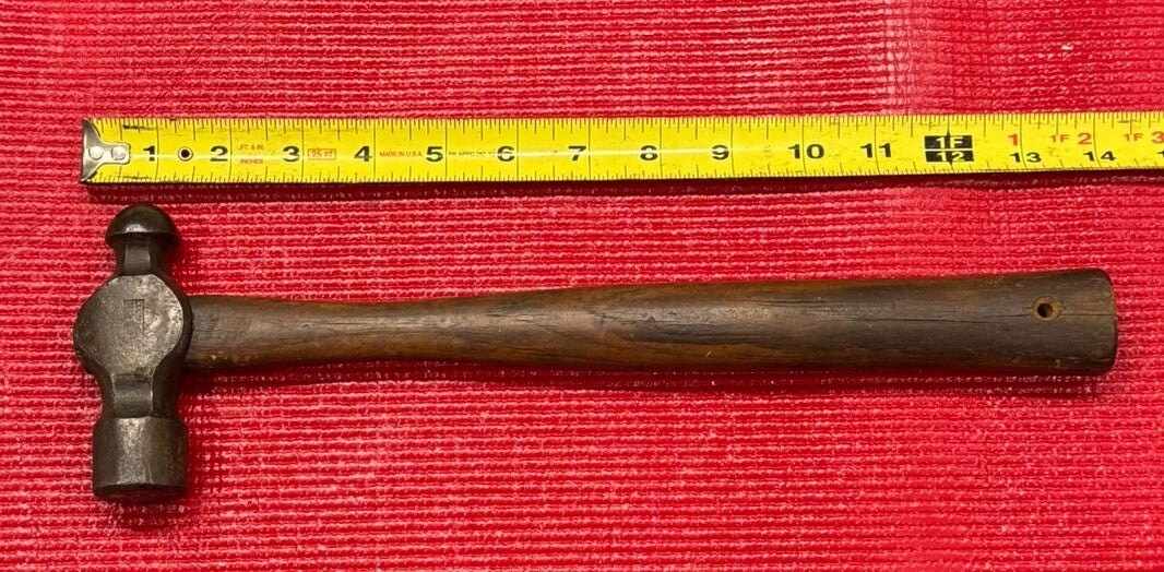Vintage Vaughan Supersteel 16oz Ball Peen 14" Long Hammer Made in USA