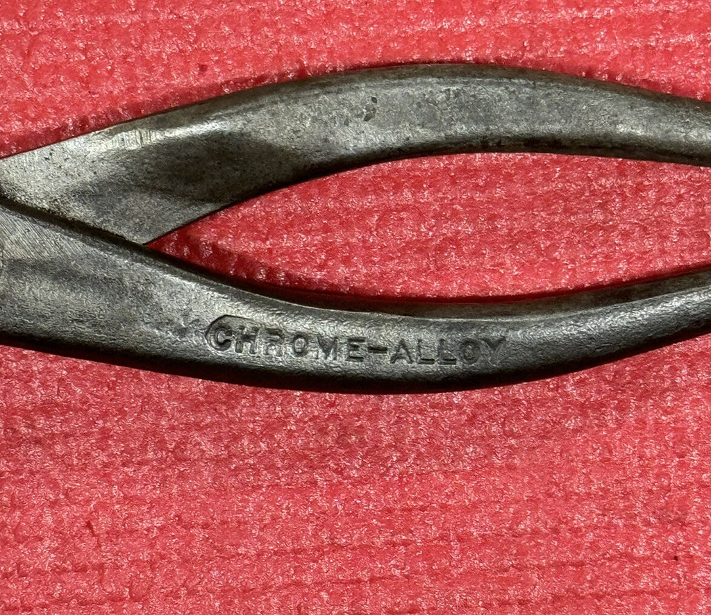 Vintage Chrome Alloy Tools Brake Spring Pliers Made in USA Antique Rare