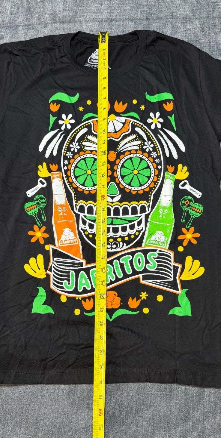 Jarritos Soda Mexican Soft Drink Graphic T-Shirt Men's Large Black Short Sleeve