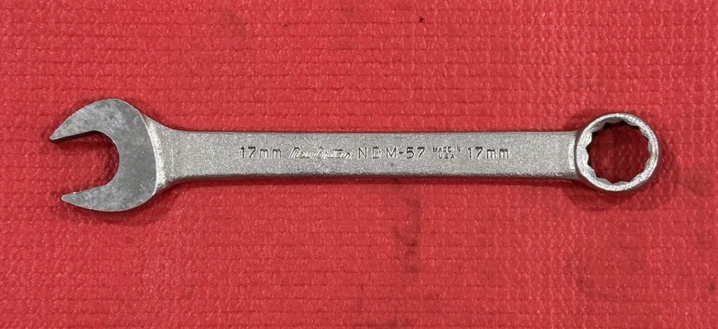 New Britain Tools NDM-57 USA 17mm Combination Wrench Forged Alloy Steel USA