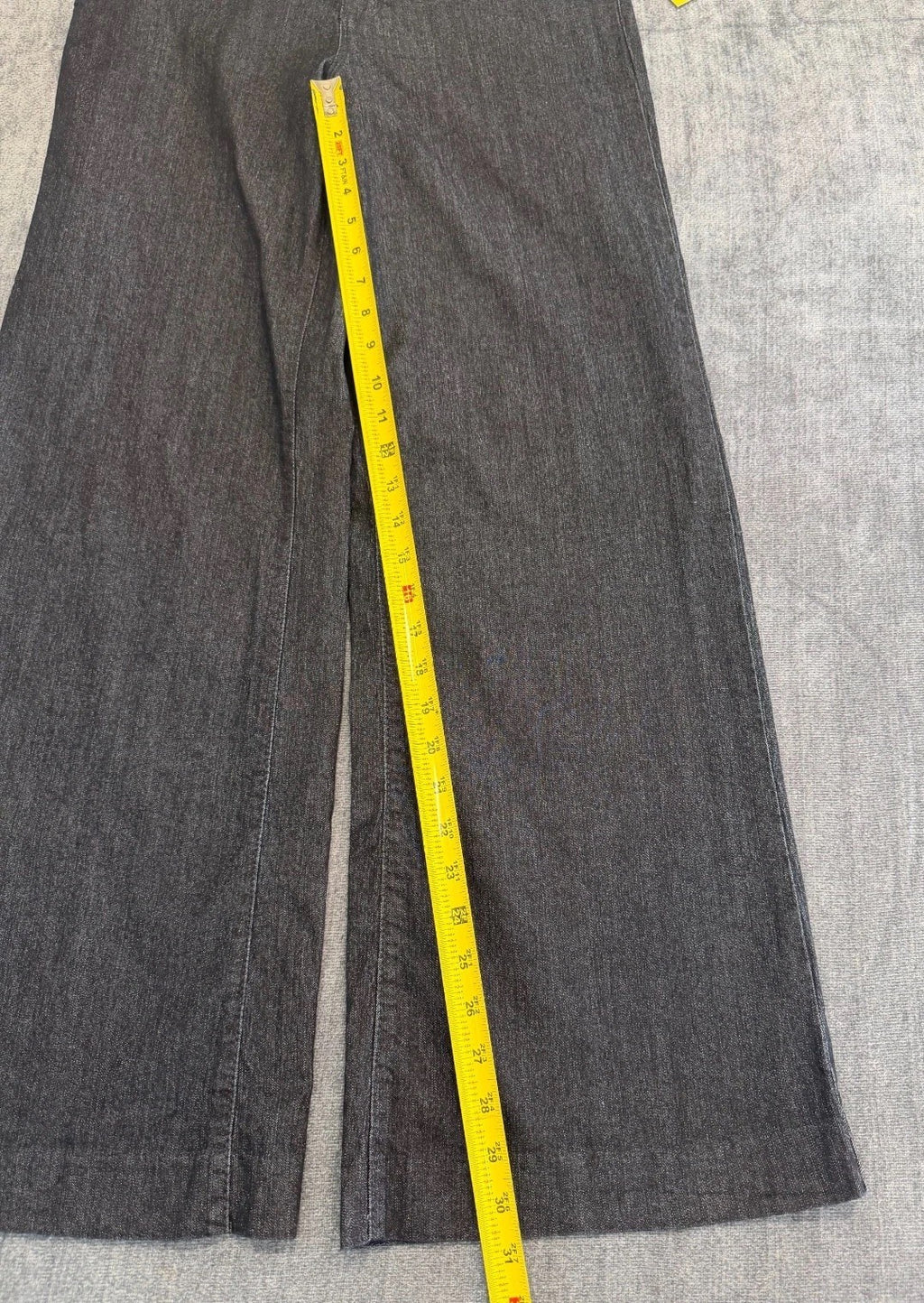 NWT Nine West Jeans Wide Leg Trousers Pants Women's 8 Dark Blue Slash Pockets