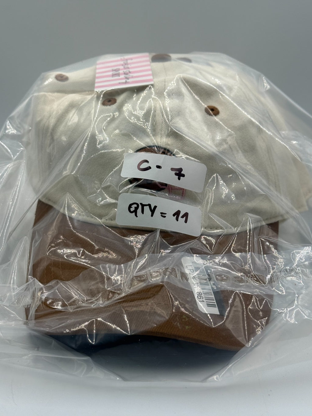 Frasier Sterling Football Helmet Dad Hat Cream Brown Adjustable Strapback Cap