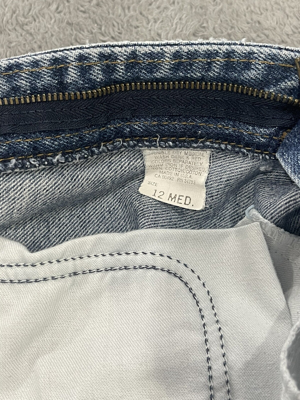 Lee jeans Denim Womens Size 12M Regular Fit Blue Jeans 29-1/2"X30-1/4"