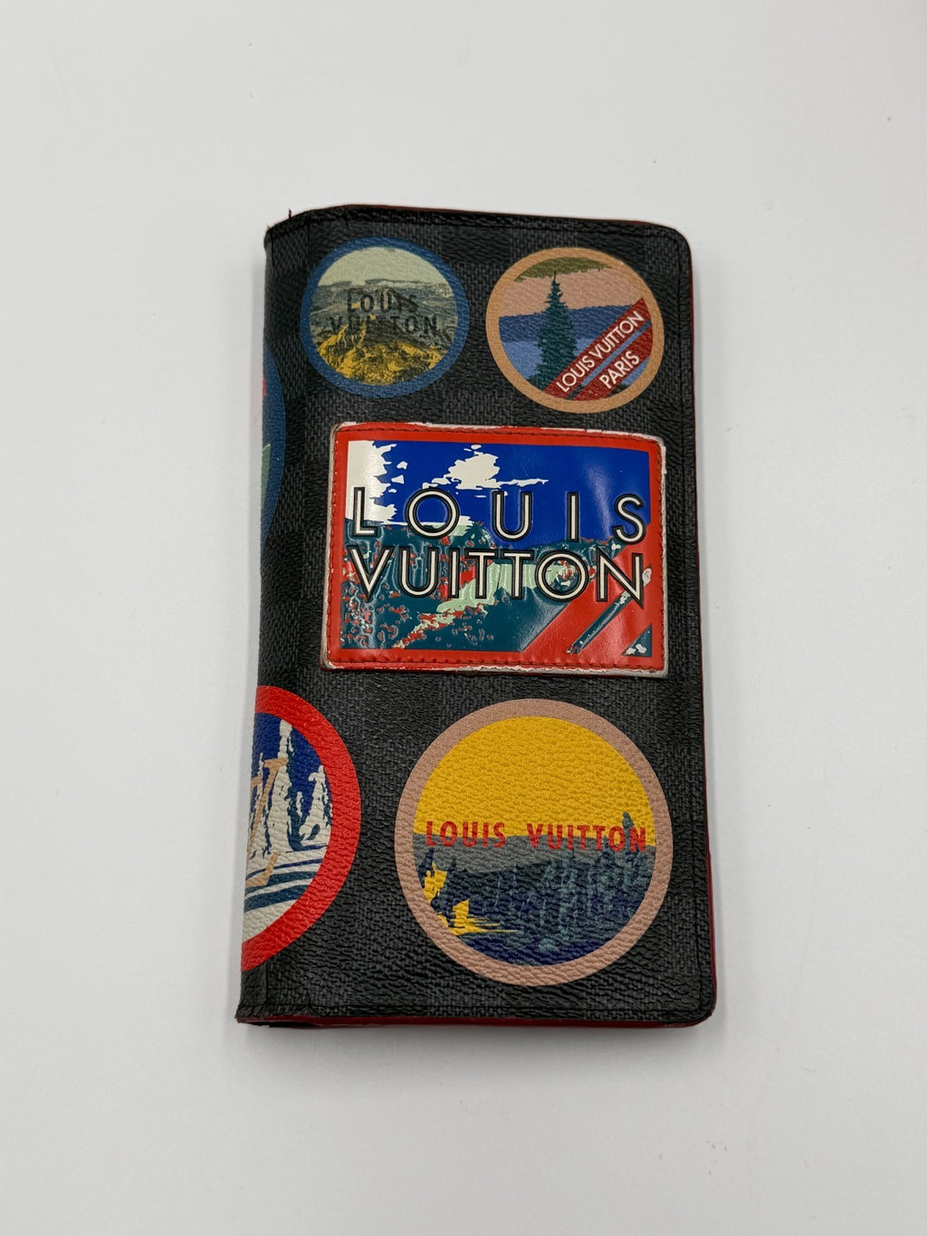 Louis Vuitton Brazza Damier Graphite Alps Sticker Wallet Men's Limited Edition