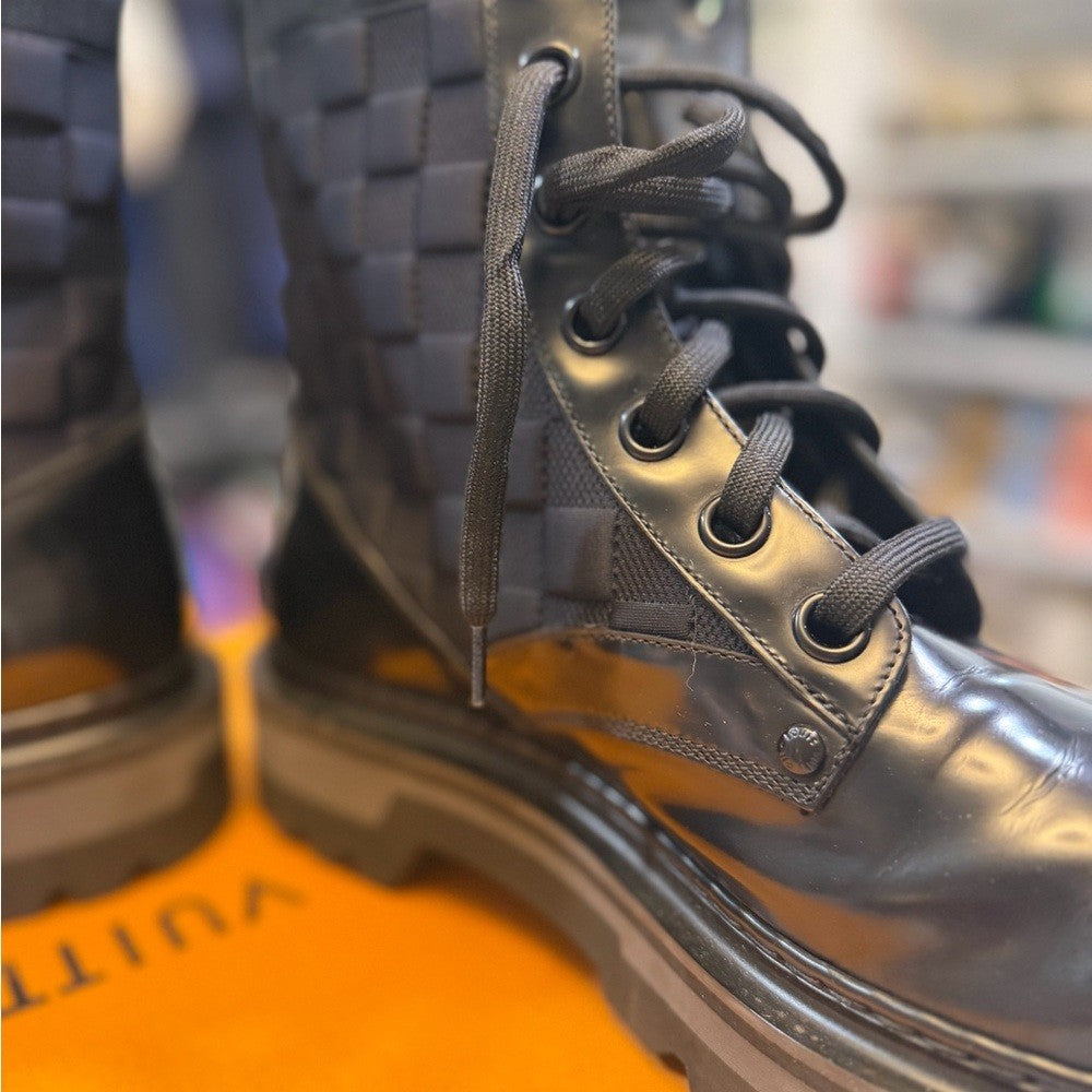 Louis Vuitton Ranger Damier Leather Boots