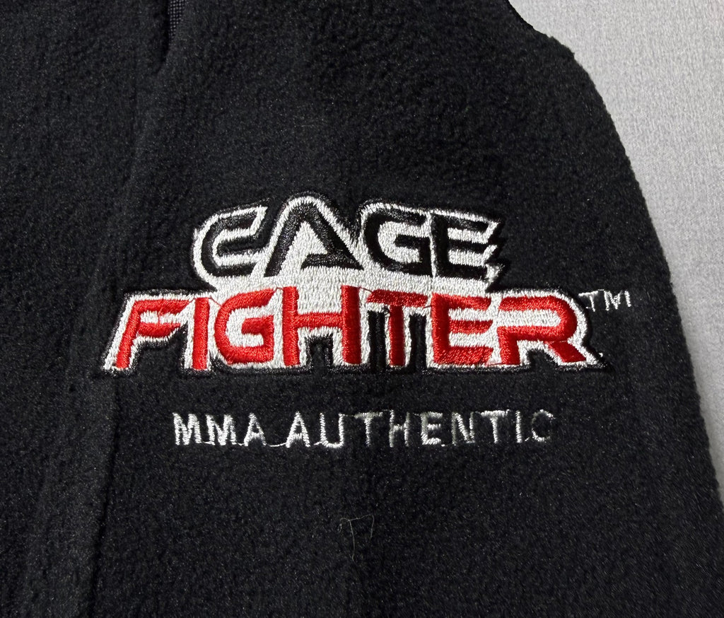 NWOT Cage Fighter MMA Authentic Performance Shirt Men's Large Black Long Sleeve