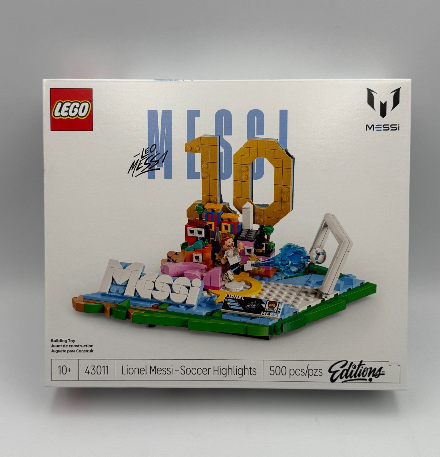 New LEGO 43011 Editions Lionel Messi - Soccer Highlights Building Toy - 500 Pcs