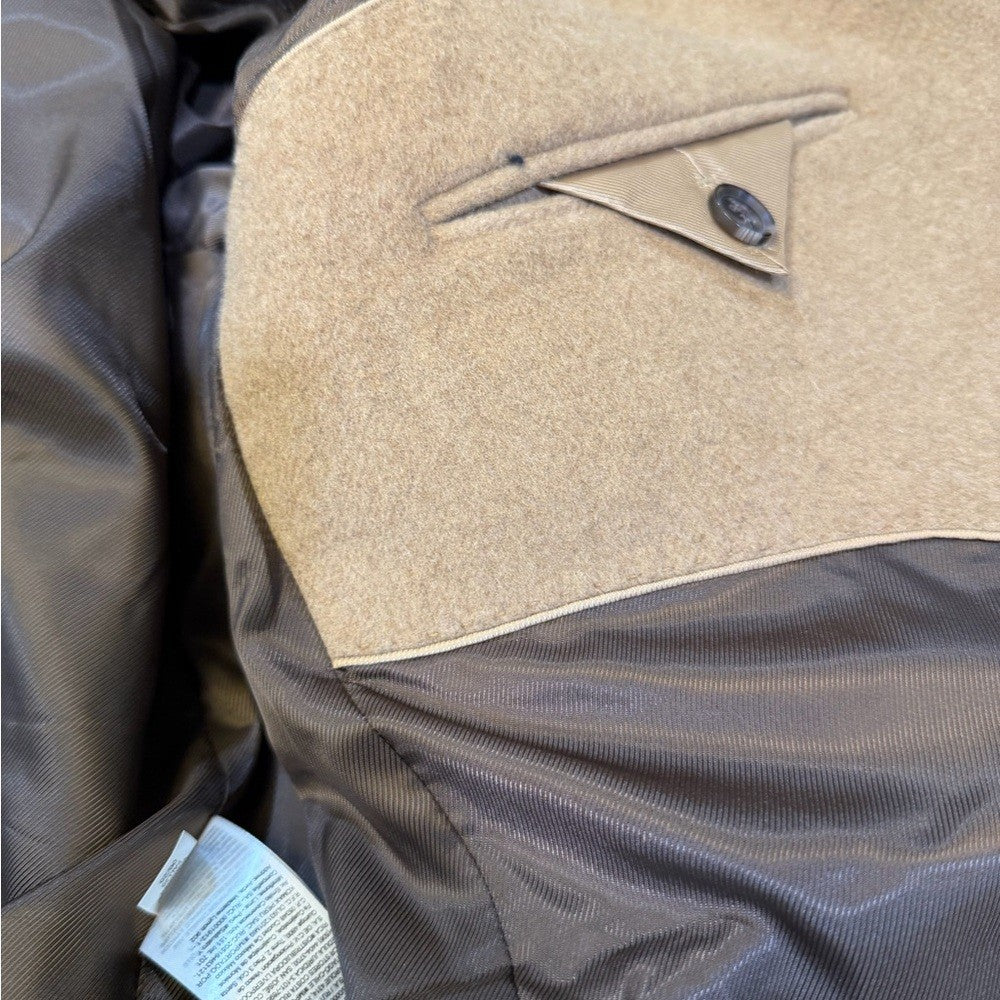 Wool Men's Tan Overcoat - Brand new