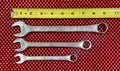 Vintage S-K Tool Diamond Logo Combination Wrench Set Of 3 Pc Made In USA Rare M5
