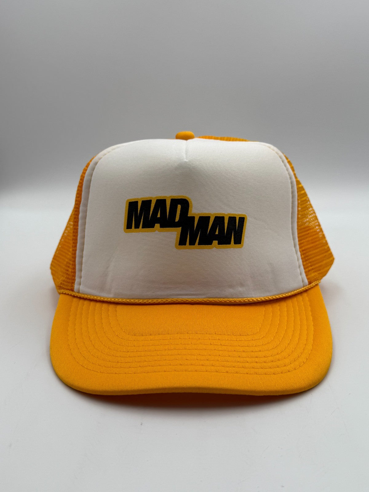 Mad Man ASAP Worldwide Ferg Trucker Hat Men's Yellow Adjustable Snapback Cap