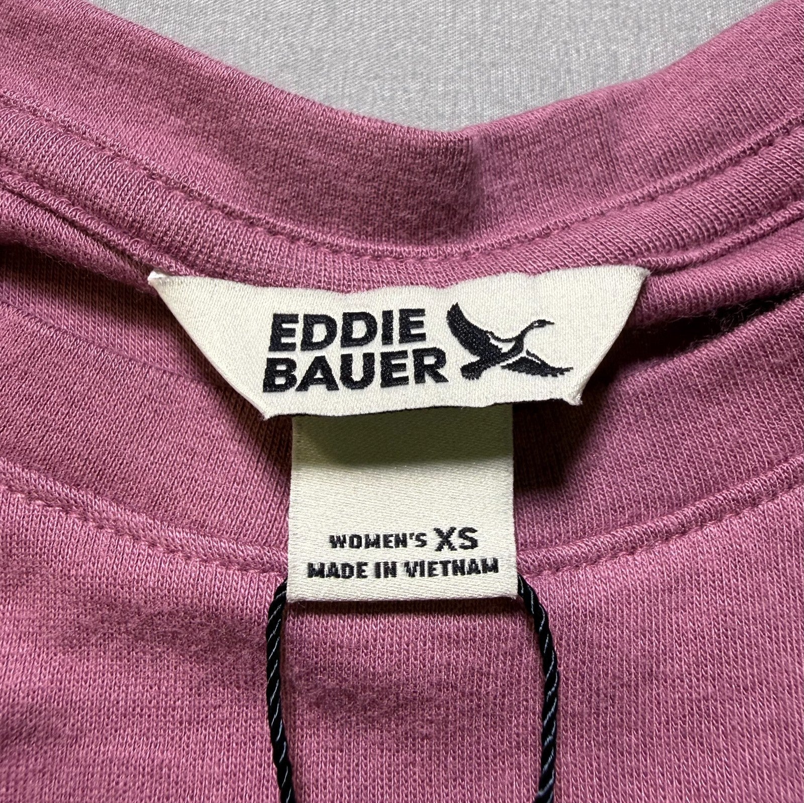Eddie Bauer Long Sleeve Classic Cotton Blend Crewneck Tee Top Women's XS Purple