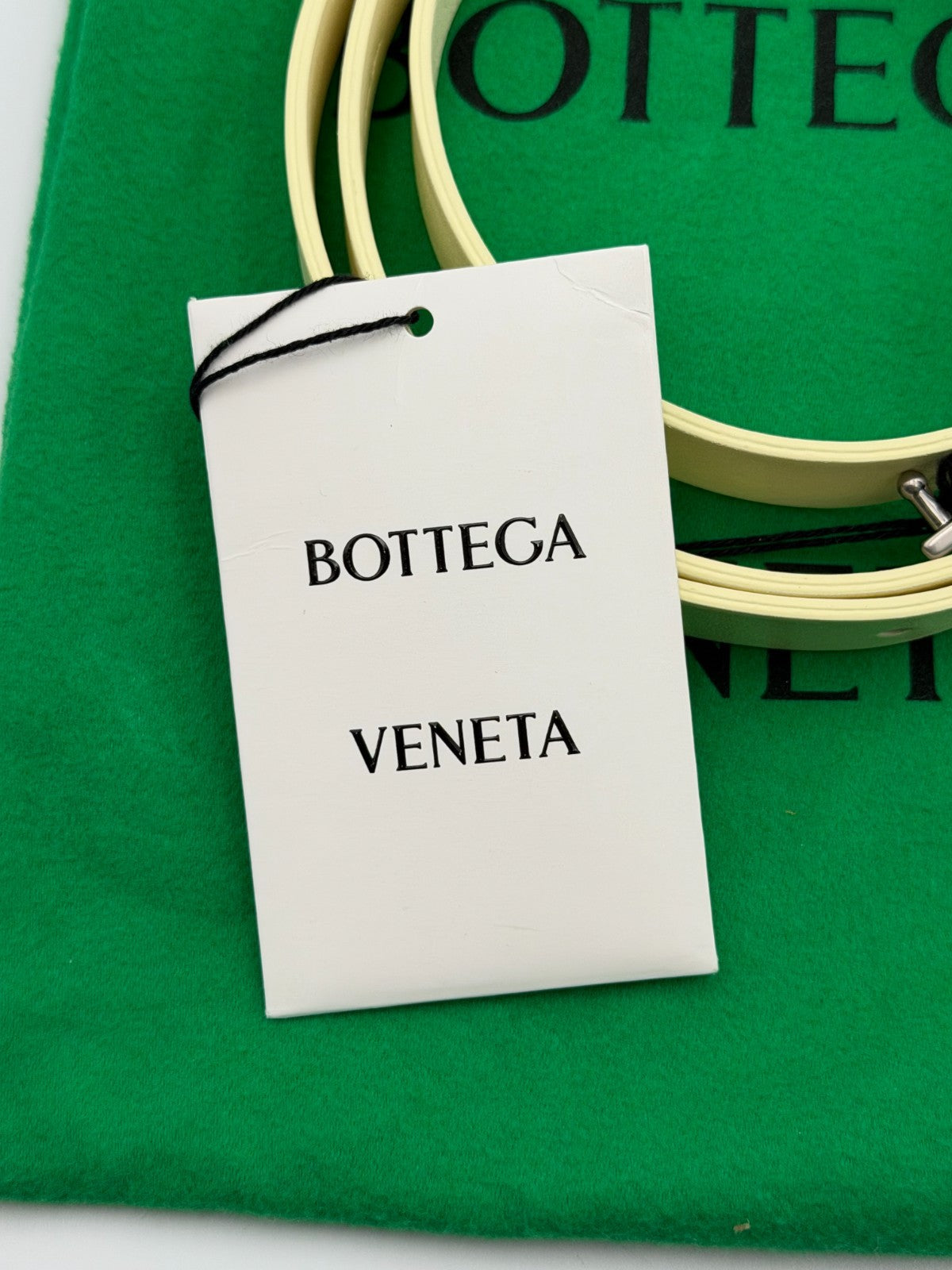 New Bottega Veneta Triangle-Buckle Yellow Leather Fashion Belt With Bag