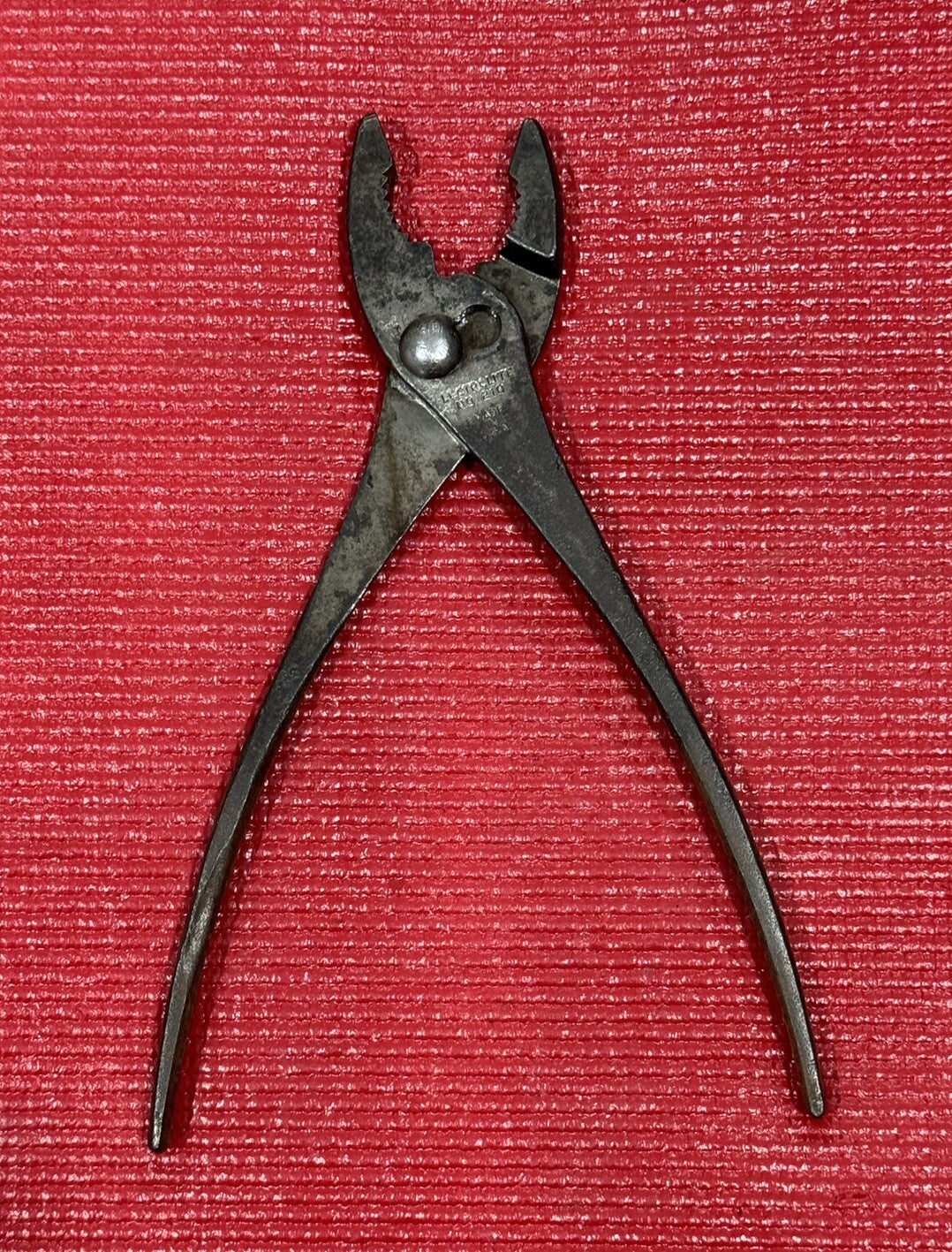 Vintage Lectrolite No.210 TRU-FIT 10” Slip Joint Pliers, Made in USA N3